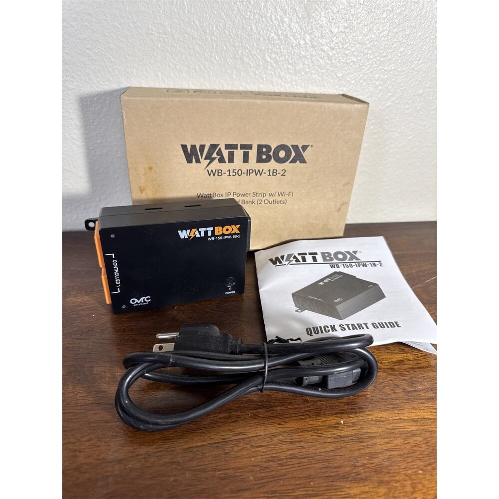 WattBox WB-150-IPW-1B-2 120VAC Smart Outlet